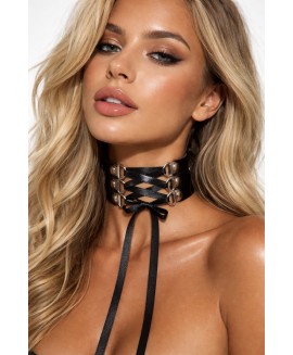 CHOKER DIN PIELE C24